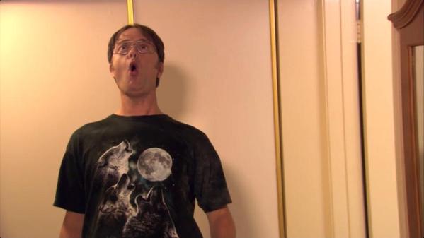 Dwight's Three Wolf Moon Shirt