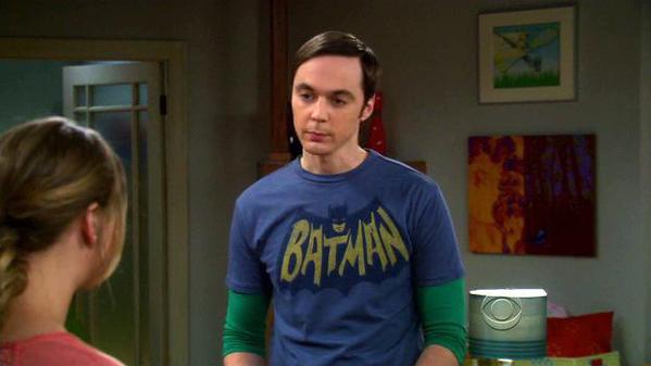 Batman t shirt top sheldon cooper