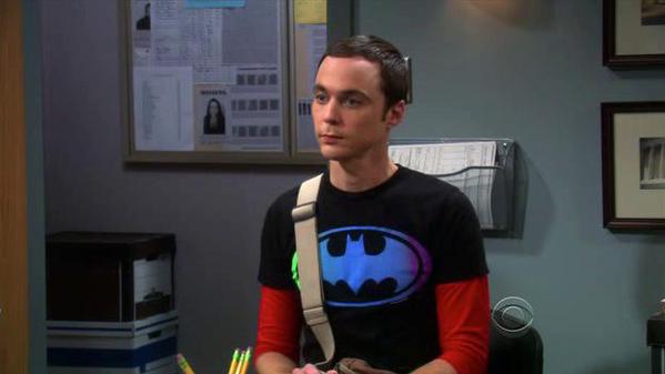 Sheldon's Gradient Batman Shirt