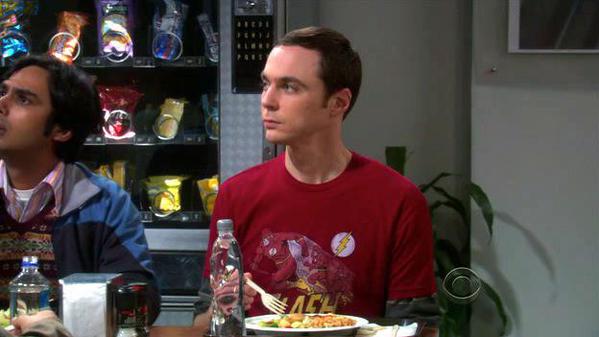 Sheldon's Crimson Comet Flash Shirt