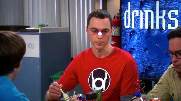 Sheldon's Green Lantern Equation Shirt 