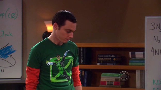 Sheldon's Green Lantern Equation Shirt 